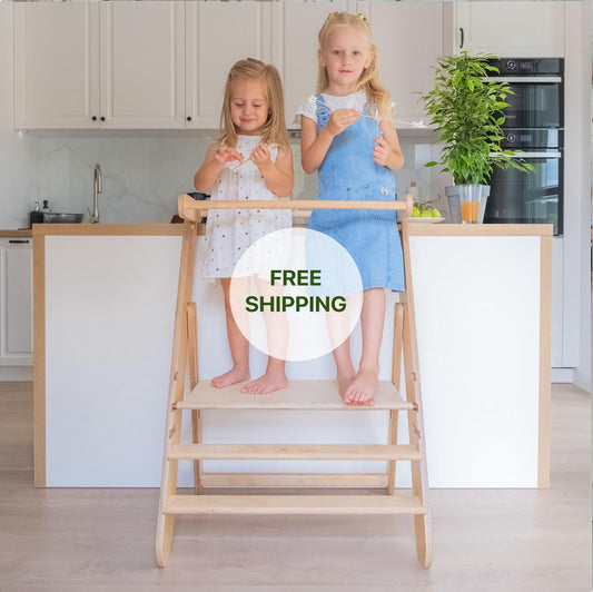 Double Foldable Toddler Tower