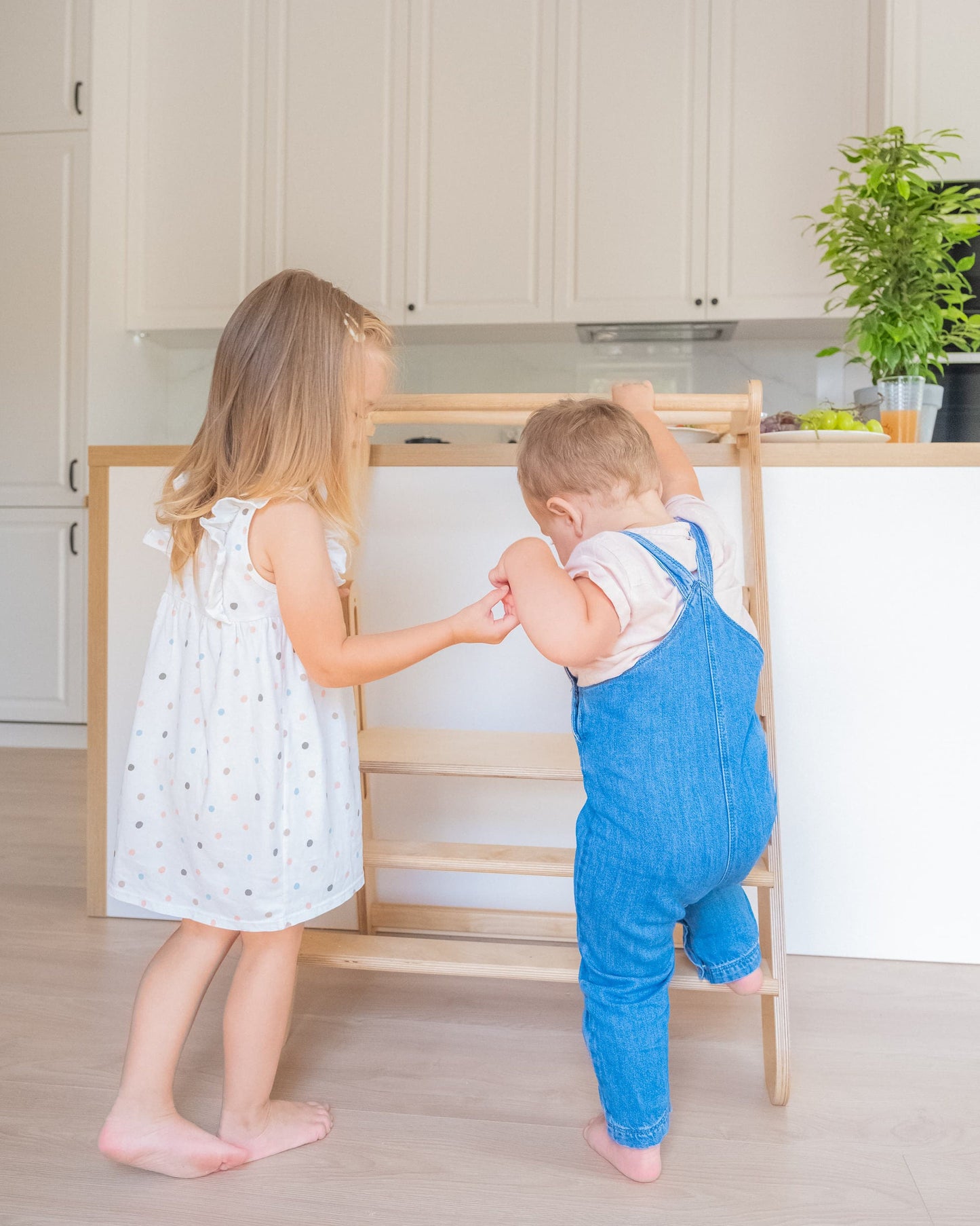 Double Foldable Toddler Tower