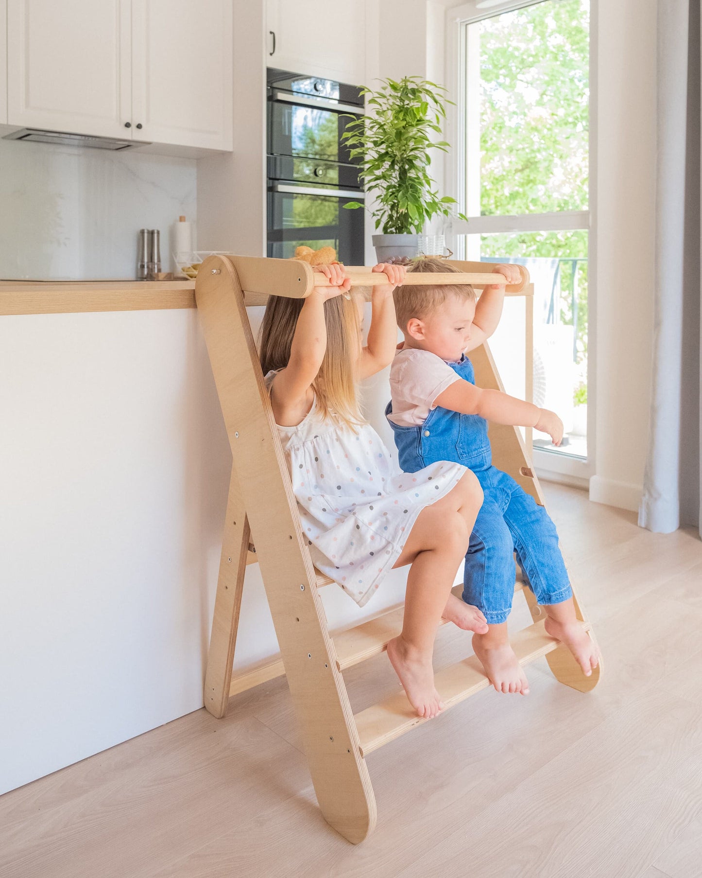 Double Foldable Toddler Tower