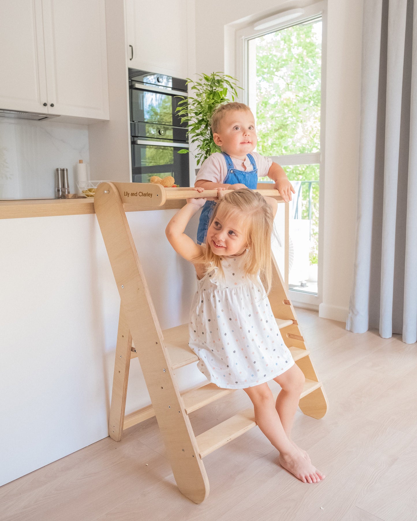 Double Foldable Toddler Tower