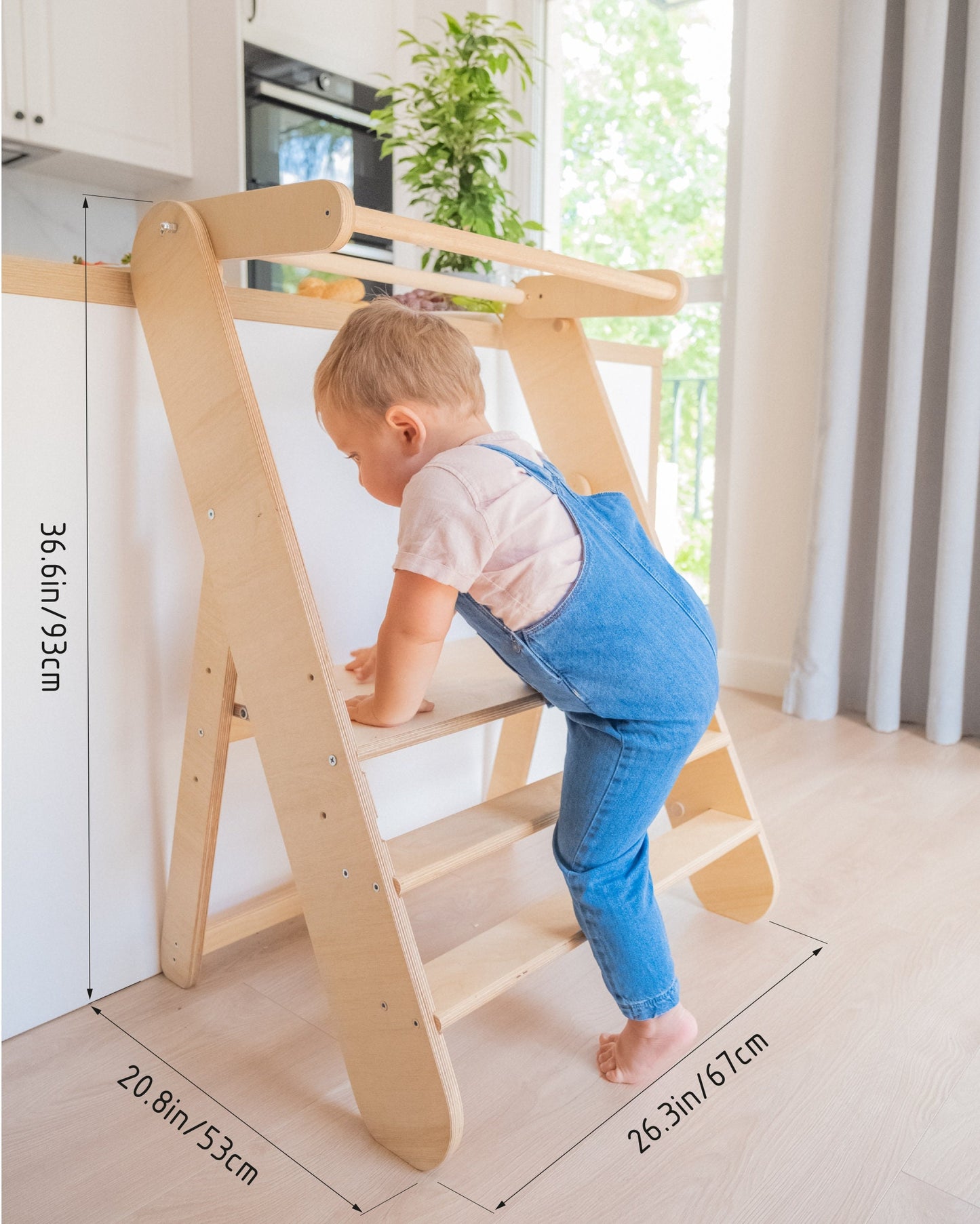 Double Foldable Toddler Tower
